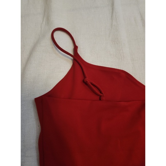 NWT Express Women's XL Red Spaghetti Strap V-Neck Bodysuit - Picture 9 of 11